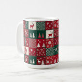 Mug Motif de Noël vibrant (Devant gauche)