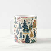 Mug Motif de Noël vintage Woodland (20) (Devant gauche)