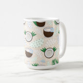 Mug Motif de noix de coco coloré (Devant droit)