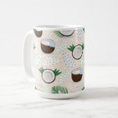 Mug Motif de noix de coco coloré (Devant gauche)