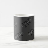 Mug Motif de nom et monogramme gris (Centre)