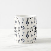 Mug Motif de notes musicales mignonnes (Centre)