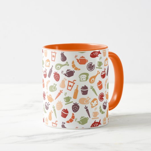 Mug Motif de nourriture (Devant droit)