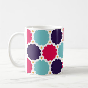 Mug motif de nuage de géométrie coloré moderne,