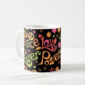 Mug Motif de paix et d'amour (Devant gauche)