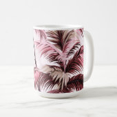 Mug Motif de palme Ethereales rosé (Devant droit)