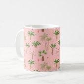 Mug Motif de palmiers de Noël tropicaux (Devant gauche)