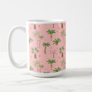 Mug Motif de palmiers de Noël tropicaux