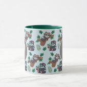 Mug Motif de pandas chinois mignons monogrammé (Centre)