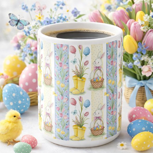 Mug Motif de panneau de Pâques pastel 