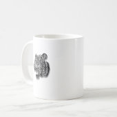 Mug Motif de panthère d'empreinte de léopard de Jaguar (Devant gauche)
