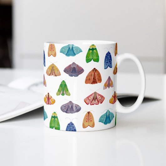 Mug Motif de papillon de nuit magique. Papillon mystiq