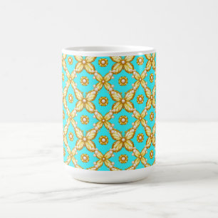 Mug Motif de papillon en or luxueux avec accent de per
