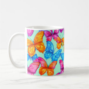 Mug Motif de papillons colorés