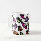 Mug Motif de papillons colorés (Devant gauche)