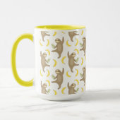 Mug Motif de paresses et de bananes (Gauche)