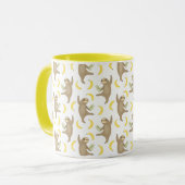 Mug Motif de paresses et de bananes (Devant gauche)
