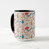 Mug Motif de Paris France (Devant gauche)