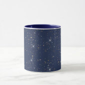 Mug Motif de parties scintillant en or brillant bleu m (Centre)