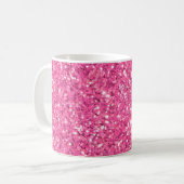 Mug Motif de parties scintillant rose étincelant (Devant gauche)