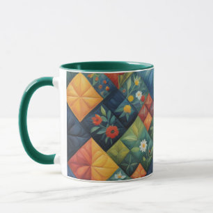 Mug Motif de patchwork coloré - Amateur de patchwork