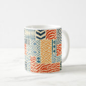 Mug Motif de patchwork sans couture. Une collection de (Devant droit)