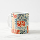 Mug Motif de patchwork sans couture. Une collection de (Devant gauche)