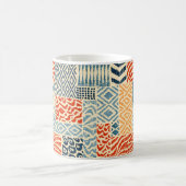 Mug Motif de patchwork sans couture. Une collection de (Centre)