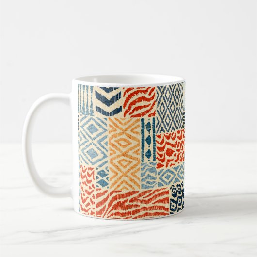Mug Motif de patchwork sans couture. Une collection de (Gauche)