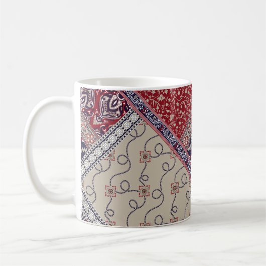 Mug Motif de patchwork sans faille sur patchwork de ma (Gauche)