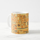Mug Motif de patchwork sans soudure brodé. Bohème o (Devant gauche)