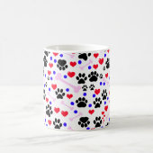 Mug Motif De Pâtes, Pâtes De Chien, Pâtes Noires, Coeu (Centre)