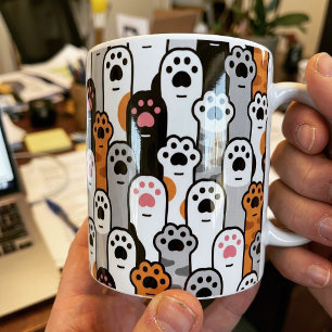 Mug Motif de Pattes de Chat Mignon, Doigts de Chat Kaw