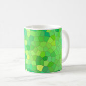 Mug Motif de peau Abstrait de reptile vert (Devant droit)