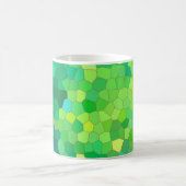 Mug Motif de peau Abstrait de reptile vert (Centre)