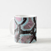 Mug Motif de peau animale, design vintage. (Devant gauche)