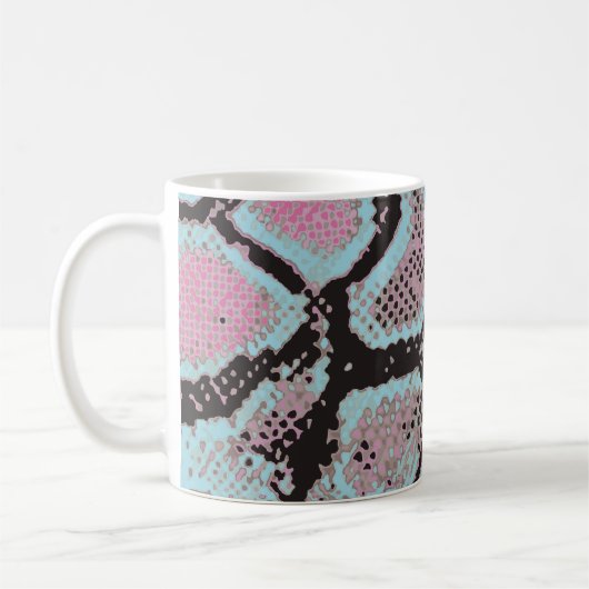 Mug Motif de peau animale, design vintage. (Gauche)