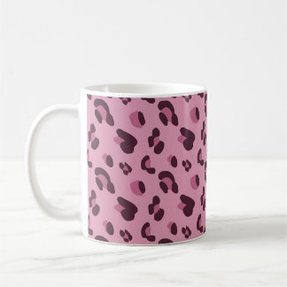 Mug Motif de peau de léopard rose