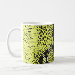 Mug Motif de peau de serpent vintage sans couture. Les