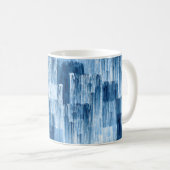 Mug Motif de peinture Abstrait bleu (Devant droit)