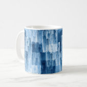 Mug Motif de peinture Abstrait bleu (Devant gauche)