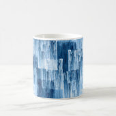 Mug Motif de peinture Abstrait bleu (Centre)