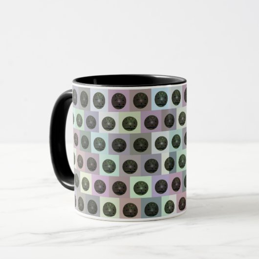 Mug Motif de pelouse colorée, (Devant gauche)