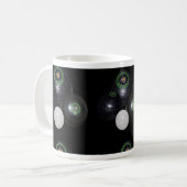 Mug Motif De Pelouse Noir Et Blanc, (Devant gauche)