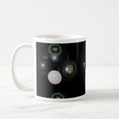 Mug Motif De Pelouse Noir Et Blanc, (Gauche)