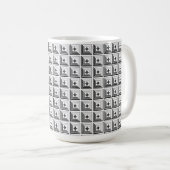 Mug Motif de pendentif géométrique (Devant droit)
