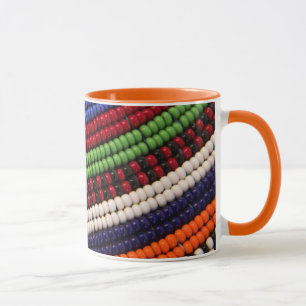 Mug Motif de perles tribales Massai