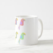 Mug Motif de perroquet tropical coloré (Devant droit)