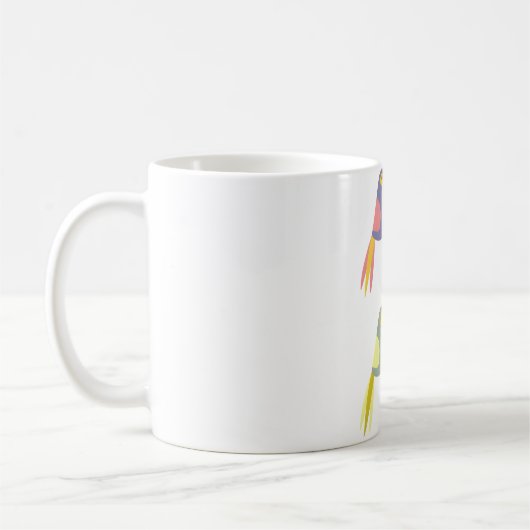 Mug Motif de perroquet tropical coloré (Gauche)