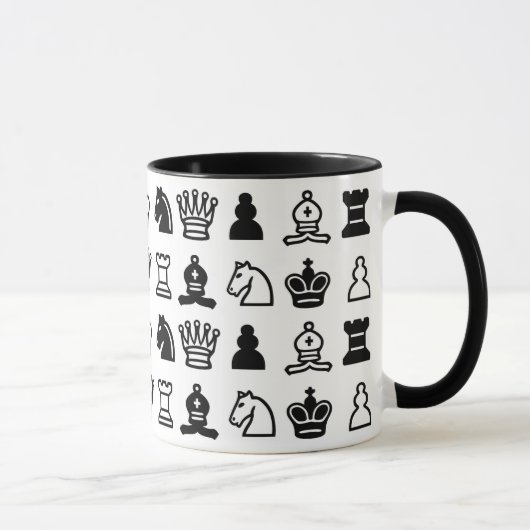 Mug Motif de pièce d'échecs (Droite)